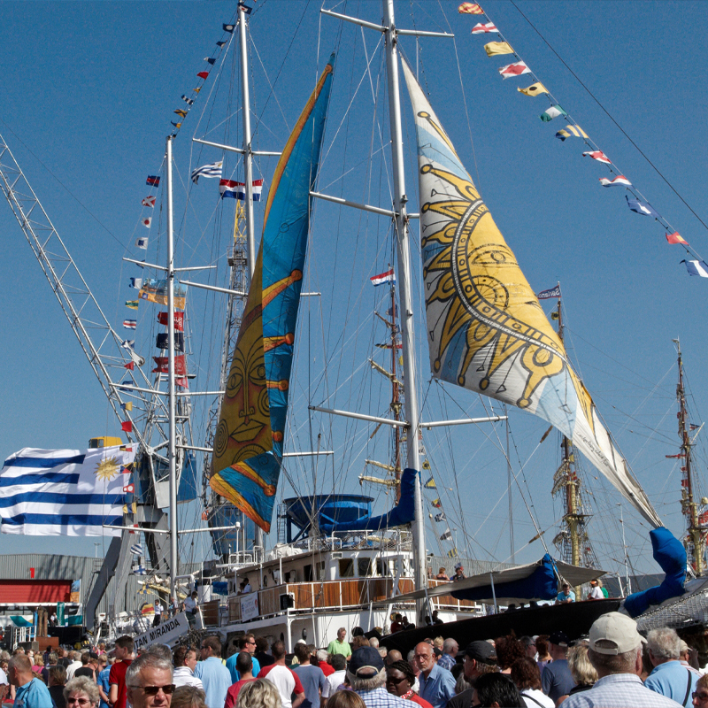 De terugkeer van de 'Capitan Miranda' uit Uruguay wordt door de bezoekers zeer gewaardeerd